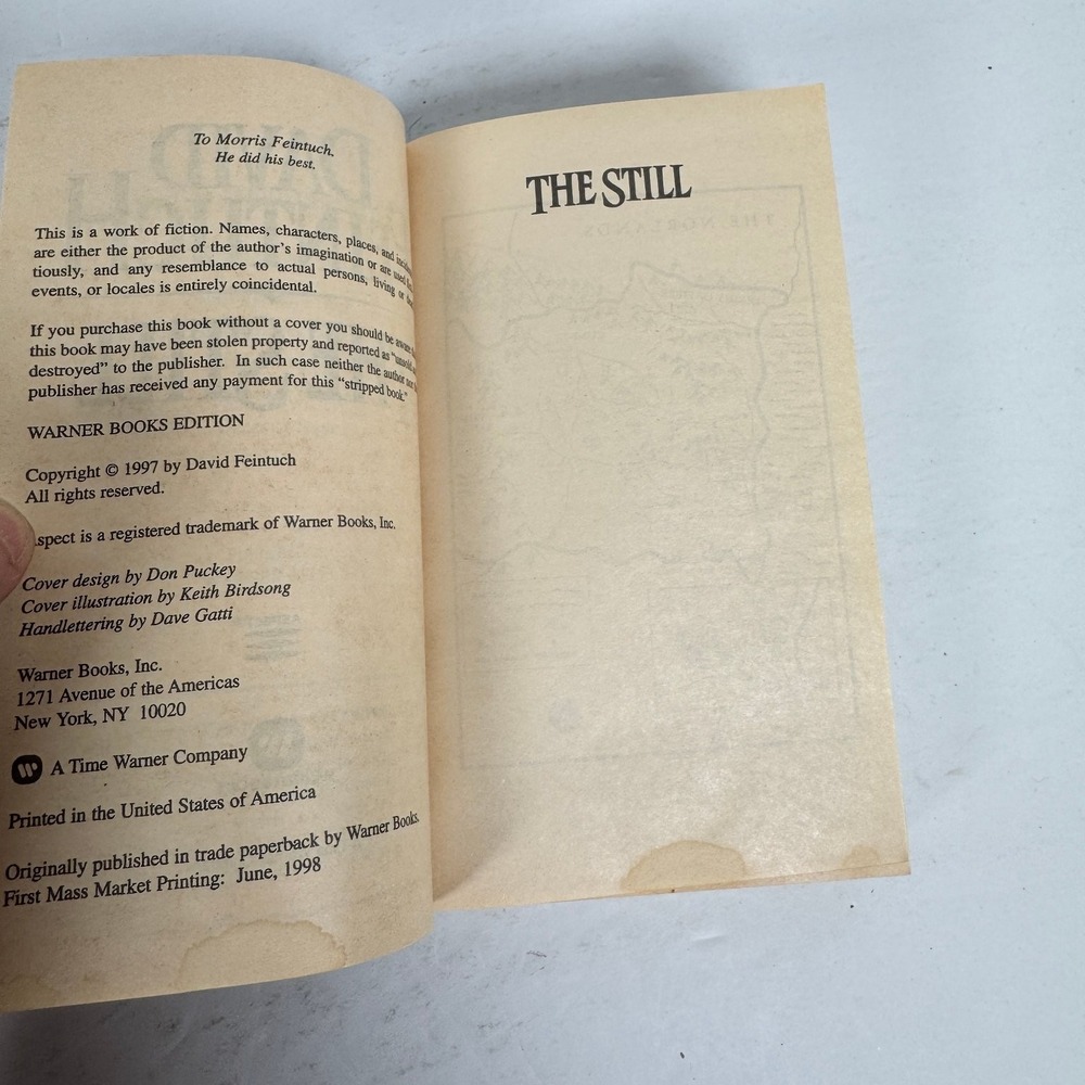 The Still David Feintuch 1998 First Mass‎ Market Edition Fantasy Warner Books - Picture 5 of 5